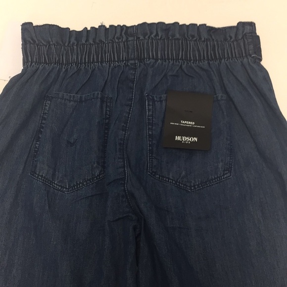 Hudson High Rise Belted Paper Bag Pants 16 (Girl) - Picture 5 of 8